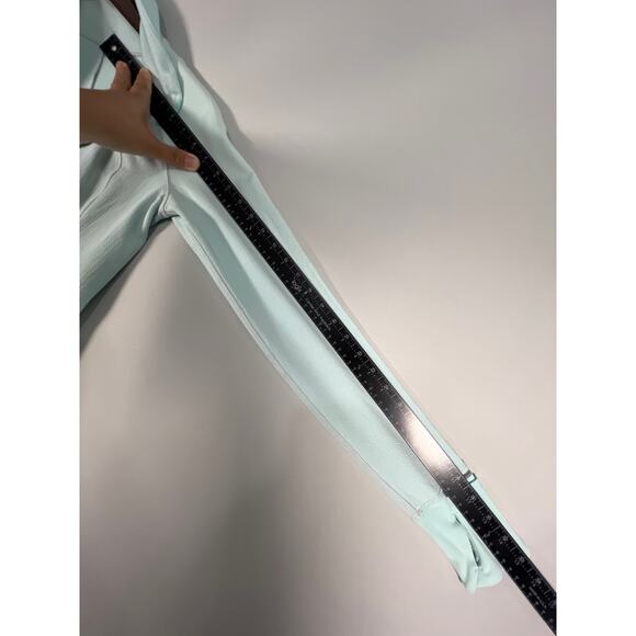 Lululemon Runderful Harringbone 1/2 Zip High Neck Aquamarine Pullover Size 8 - Picture 7 of 8